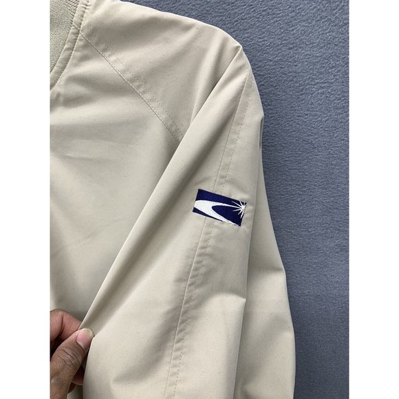 Dunbrooke Club Collection Henley Pullover Sweaters Mens X-Large Beige Lined Logo - Picture 7 of 15